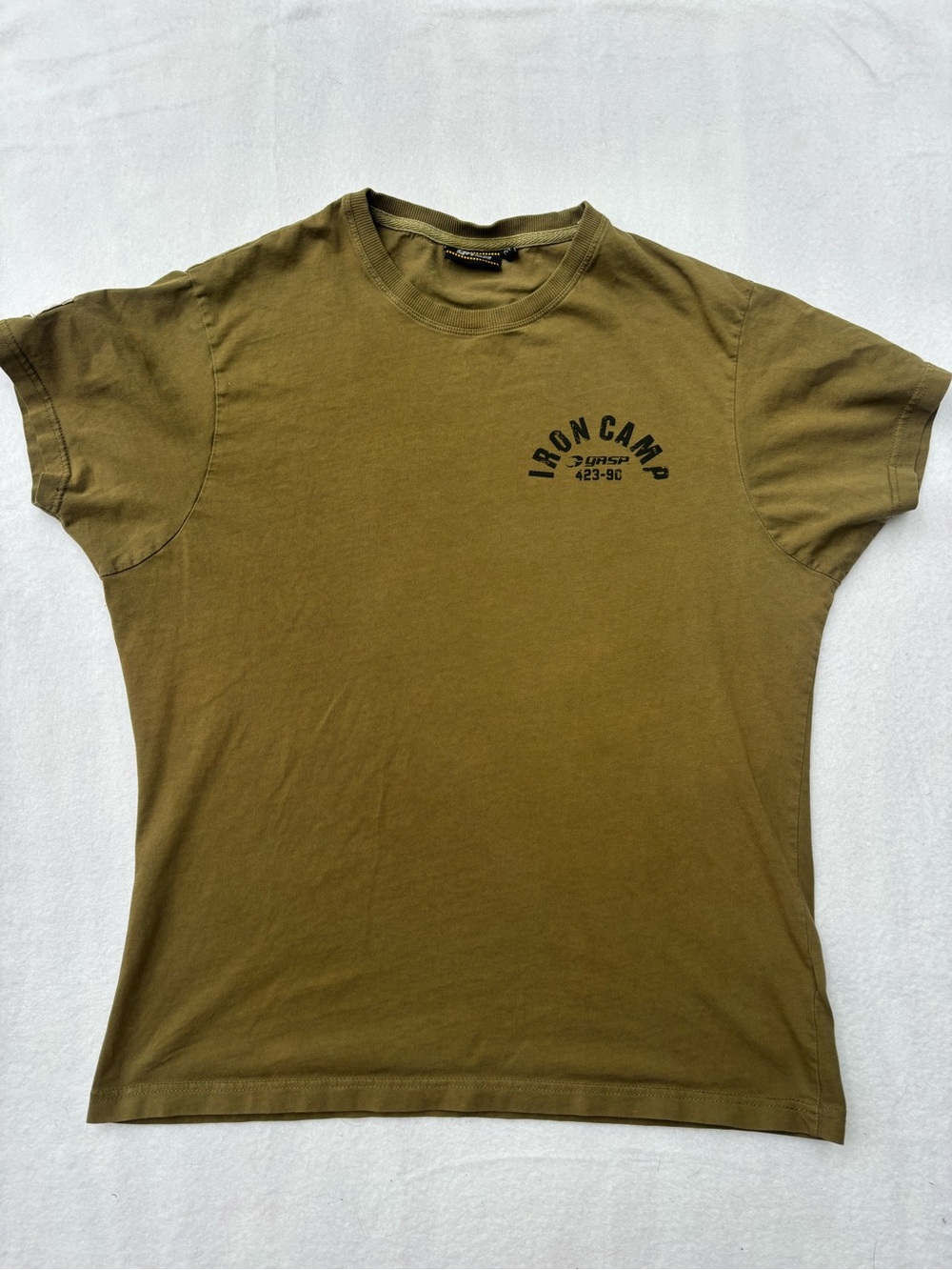 Iron Camp Olive Short Sleeve Crewneck Tee